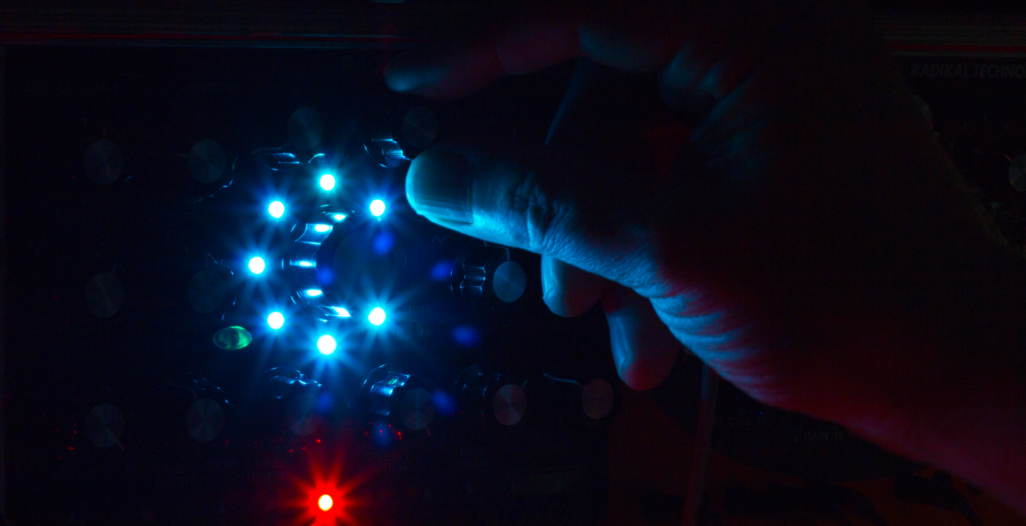RT-311 blue LEDs in the dark